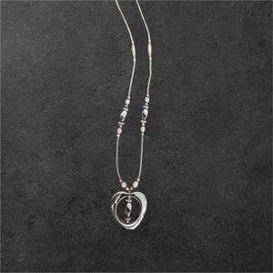 Women's Long‎ Chrome Beaded Necklace 90's Y2K Surfer